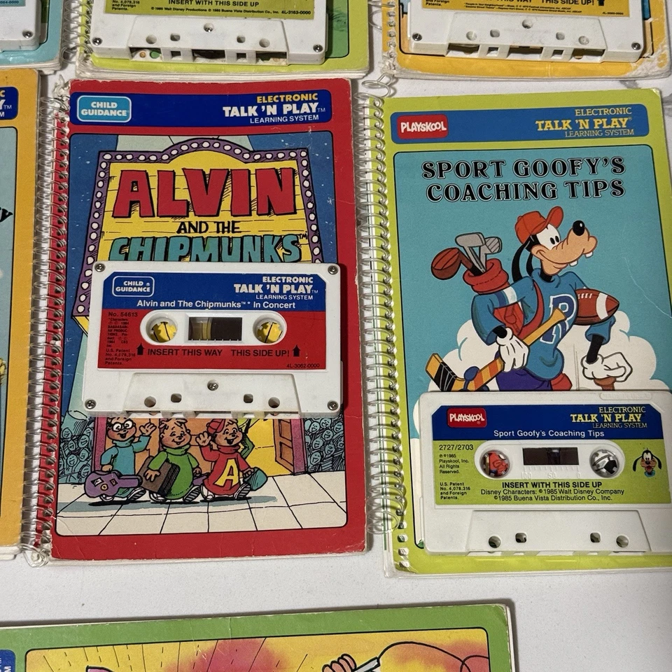 1984 Vintage Talk N Play Learning System Books & Cassettes Lot of 6 & Case - Image 4 of 4