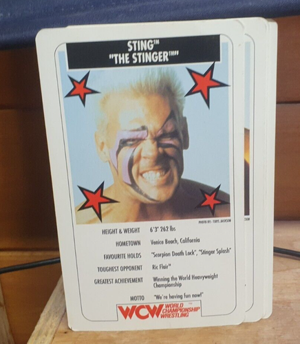 WWE Vintage wcw trading cards bundle stinr lex luger brian pillman scott stiener - Imagen 6 de 11
