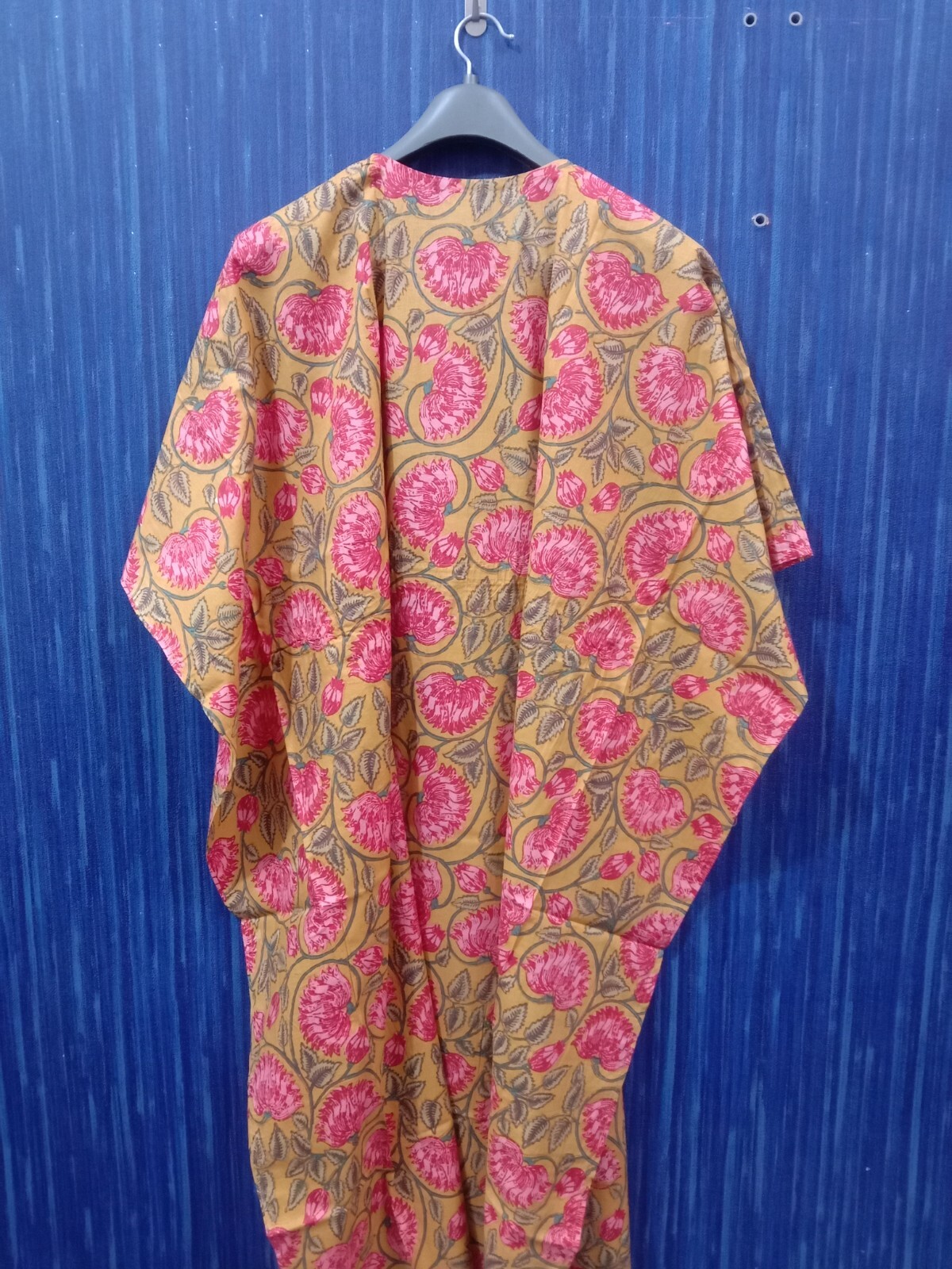 Indian Cotton Kaftan Maxi Dress Long Summer Caftan Women Beach Bikini