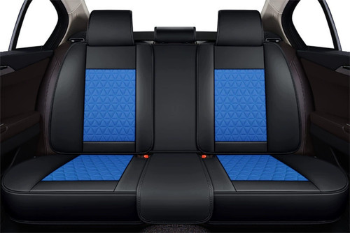 For Jeep Wrangler JK JL 2007-2023 Leather Car 5 Seat Covers Protector Full Set - Picture 24 of 50