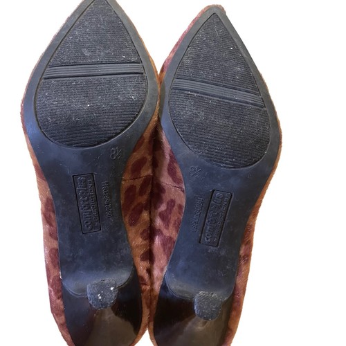 Comfort Plus Leopard Print Heels Pointed Toe Pumps Career Shoes 8.5 - Picture 7 of 7