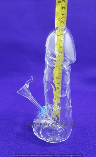 8" Male Penis Dick Glass pipes Glass Vase Bong Glass Smoking Water Pipes Hookahs - Bild 9 von 11