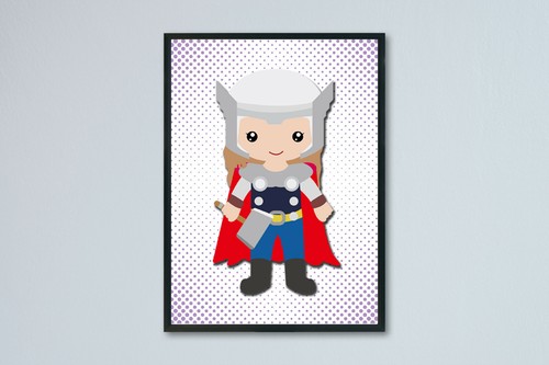 Superheroes wall prints, Superheroes nursery wall art, Superhero wall decor - Picture 10 of 15