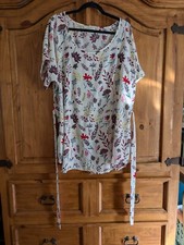 Modcloth Jessy B Tunic 1x Floral Tunic With Belt Made In USA