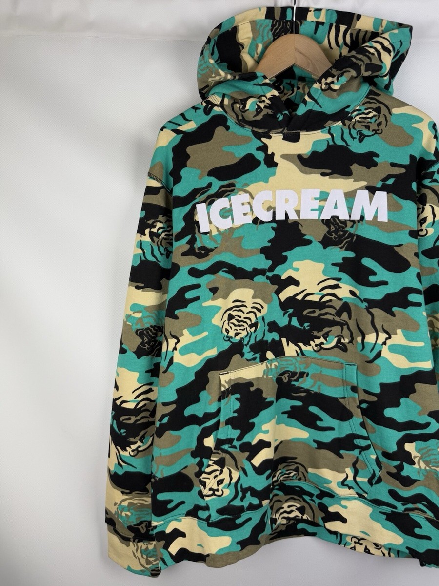 Icecream Billionaire Boys Club Camo Big Logo Hoodie Pullover Size