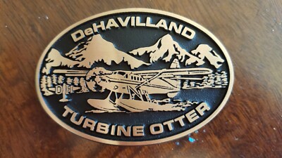 Dehavilland Turbine Otter DHC-3T Brass Belt Buckle