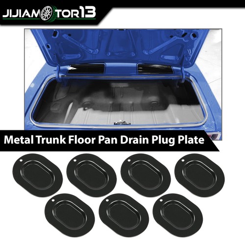 Fit For Firebird Camaro GTO Chevelle Metal Trunk Floor Pan Drain Plug Plate 7PCS - Picture 3 of 12