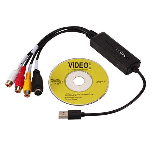USB 2.0 Easycap Audio Video Capture Card Adapter VHS To DVD Video For Windows 10