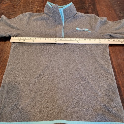 Columbia PFG Women's Harborside Gray Blue Pullover Size Large Embroidered - 第 6/8 張圖片
