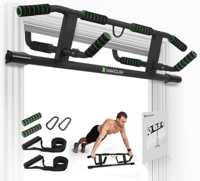 2025 Upgrade Multi-Grip Pull Up Bar with Smart Larger Hooks Technology