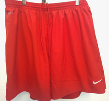 NIKE Dri-Fit, Red, Mesh Lined, Trunks, Elastic Waist w/Draw String Size XL