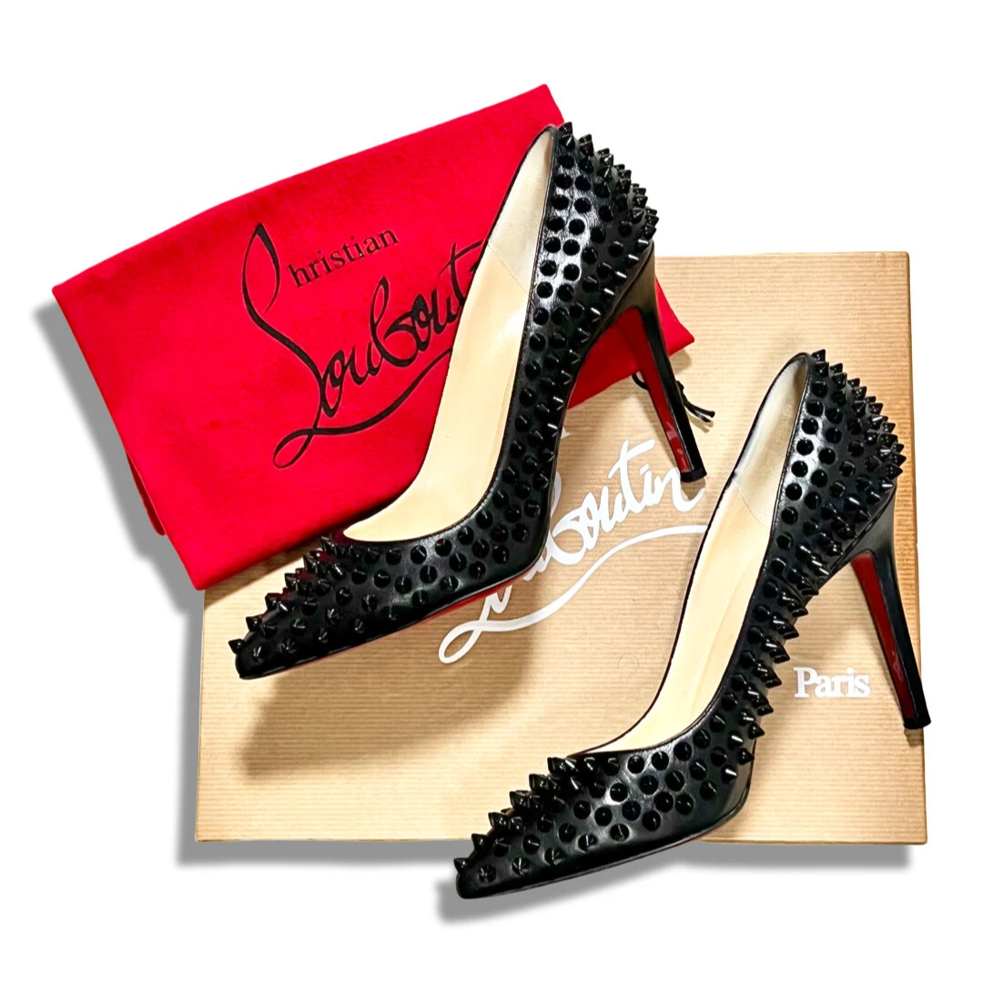 Spiked Louis Vuitton  Heels, Christian louboutin, Studded heels