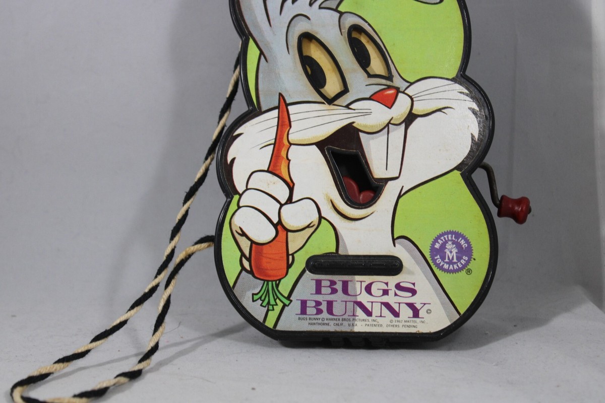 Vtg 1962 Mattel Bugs Bunny Toy Guitar, Working USA Made Vtg 1962 Mattel Bugs Bunny Toy Guitar, Working USA Made
