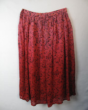 Vintage Chaus Maxi Pink Skirt Size 3 100 Rayon Tie Front