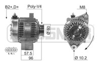 Messmer Lichtmaschine Generator 70A 14V FüR Toyota Starlet 1.3 1.4 1.6