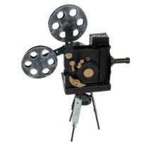 Replica Movie Theater Film Projector Metal Model 12" Vintage Figurine Home Decor