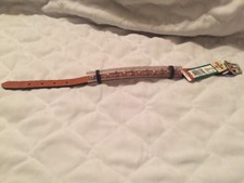 DOG COLLAR COASTAL PET CIRCLE T OAK-TANNED Spiked , 14" Made In USA NEW