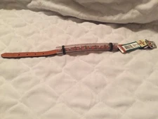 DOG COLLAR COASTAL PET CIRCLE T OAK-TANNED Spiked ,  14" Made In USA NEW