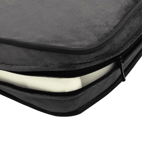 Dark Gray Dog Sofa Plush Faux Leather Pet Bed 32x17 Comfortable Lounge - Picture 7 of 8