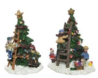 Figuren 2Er Set Dekofiguren Kinder WeihnachtsbäUm Tischdeko Weihnachten