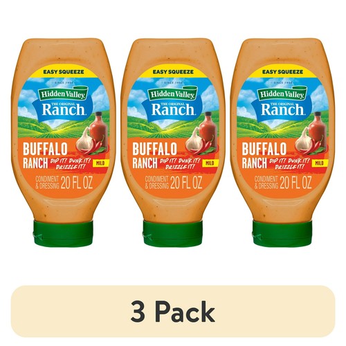 Hidden Valley Gluten Free Buffalo Ranch Dipping Sauce Topping&Dressing 20 fl oz