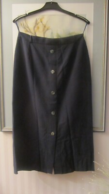 Gr. 40/42/44 Rock, Damen Rock, Enger Rock m.Knöpfen vorne, Schlitz hinten L.81cm