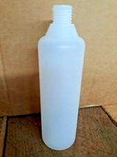 8 oz HDPE PLASTIC BOTTLE ROUND without caps BULK 320 BOTTLES IN CASE G1 