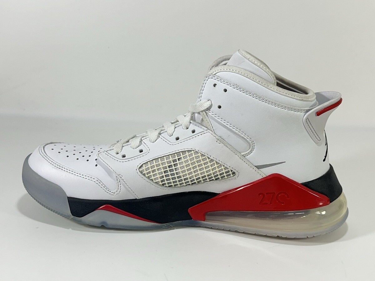 Jordan Mars 270 White Fire Red ~ Men's High-Top Sneaker