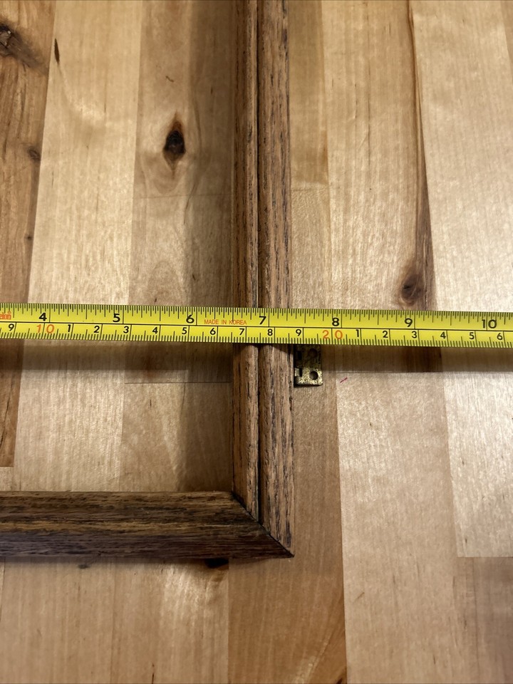 Antique Gingerbread Mantel Wall CLOCK WOOD DOOR Only PARTS 14.5” x 7.5