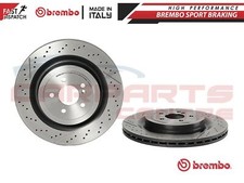 FOR MERCEDES S63 S65 AMG REAR DRILLED GROOVED OEM BREMBO BRAKE DISCS PAIR 360mm