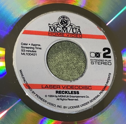 Seltene Vintage MGM rücksichtslose Laser-Video-Disc 1984 - leichte Schäden - Bild 6 von 7