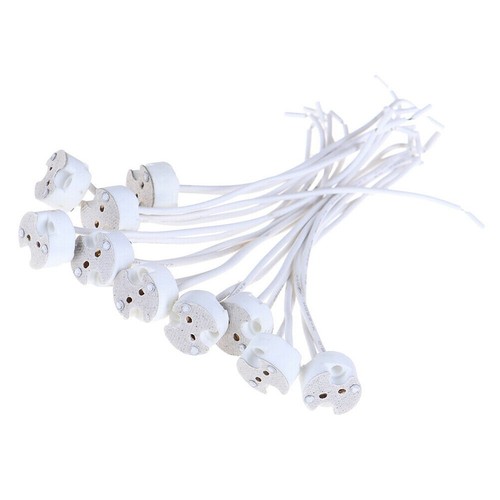 10Pcs / 20Pcs MR16 Base Ceramic Holder Socket Wire Connector GU5.3 Led Lamp - Picture 5 of 11