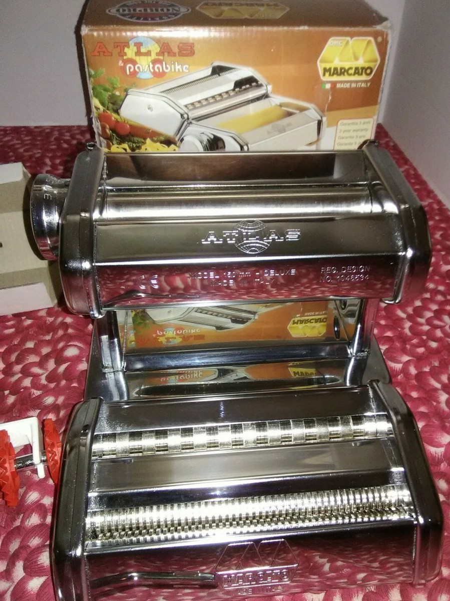 Marcato Atlas & Pastabike Pasta Maker Model 150 Machine in