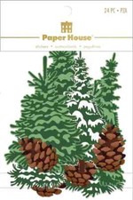 Crafts Stickers DieCuts Pine Trees Snow Cones Different Sizes