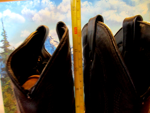 Vittorio Ricci Studio Leather Western Boots ~ Sz. 8M Black with Cedar Boot Trees - Picture 6 of 17