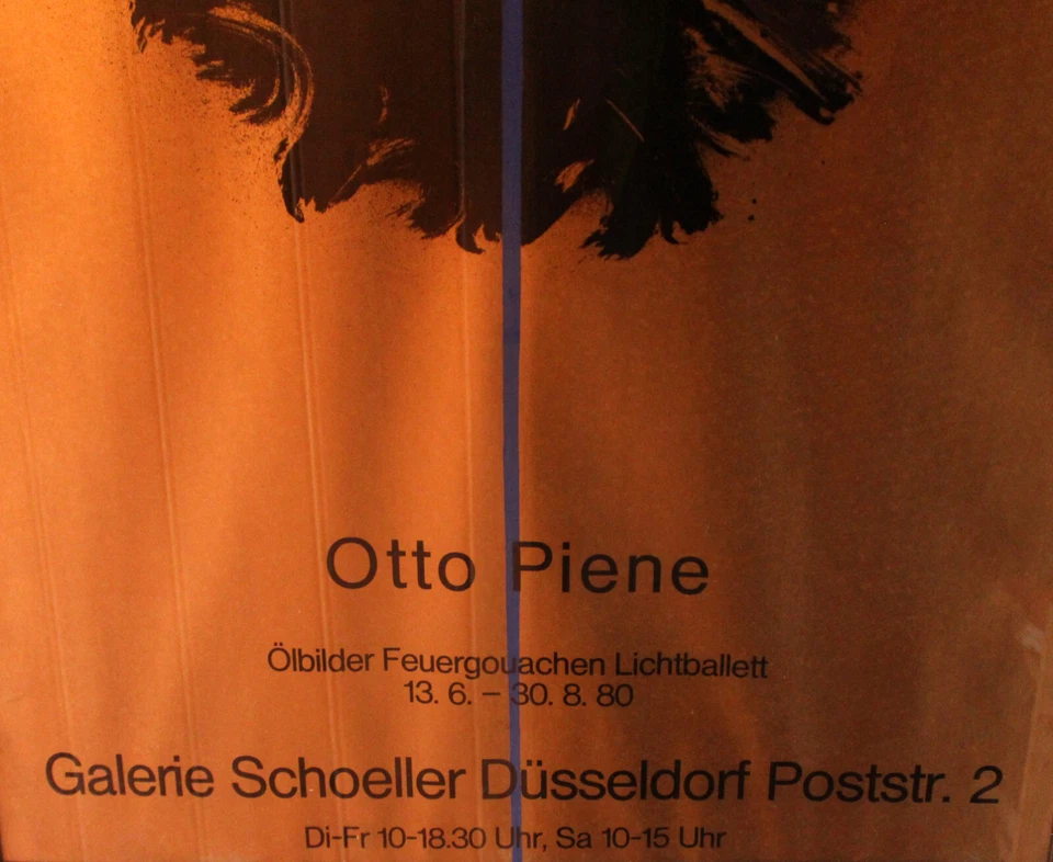 OTTO PIENE - Siebdruck/ Ausstellungsplakat Galerie Schoeller Düsseldorf 1980. - Bild 4 von 4