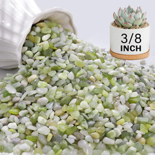 3 lbs Pebbles for Indoor Plants, 3/8 Inch Pea Gravel for Fish Tank, Polished Dec