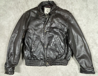 Banana Republic Leather Flight Bomber Jacket Size 42 Brown Banana Republic Leather Flight Bomber Jacket Size 42 Brown