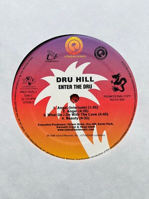 Dru Hill プロモレコード promo lp Dru Hill / Enter The Dru 1998 US Promo 2LP Island Black Method man