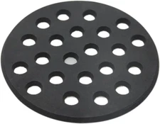 Round Cast Iron Bottom Fire Grate for Big Green Egg, BBQ High Heat Charcoal Plat