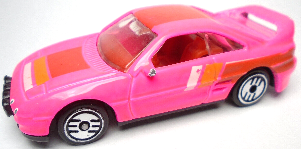 1990 HOT WHEELS TOYOTA MR2 ULTRA HOT PINK 1:64 DIECAST 2 3/4" CAR W ...
