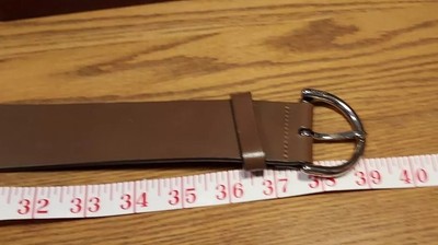 Coach Wide Leather Belt Light Yellow with Silver Grommets M 3980 Coach | Accessories | Coach Womens Brown Leather Belt With  main image 4