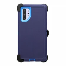 For Samsung Galaxy Note 10+ Plus Case(Clip Holster Fits Otterbox Defender) Navy