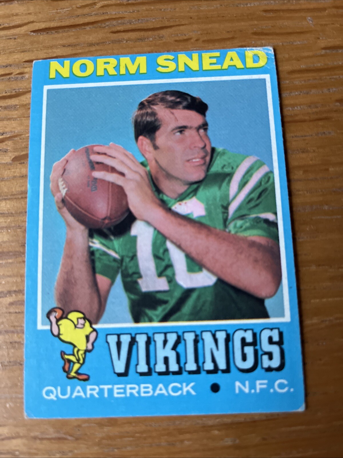 1971 Topps Football Norm Snead #184 Minnesota Vikings VG-EX