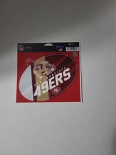 NEW NEVER USED SAN FRANCISCO 49ERS 5 X 6 VINYL WINDOW DECAL 12 FIRM