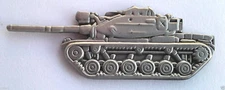 M60-A1 TANK PEWTER (LARGE 2-1/4") US ARMY Military Hat Pin 16136 HO 