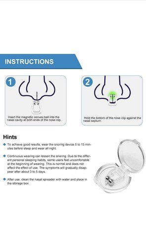 Neomen 4 Pcs Anti Snore Dilators Apnea Aid Device Stop Snoring Nose Clip - Picture 10 of 11