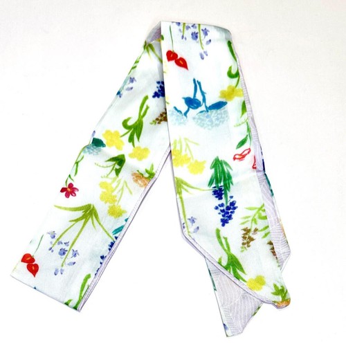 Flower Bag Handle Scarf Hair Ribbon Neck Wrap Bag Handle Decoration Accessories - Picture 12 of 25