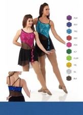 Glitter ROYAL BLUE Adult XL Ballet Tap Dance Costume Boy Shorts Sequin Unitard