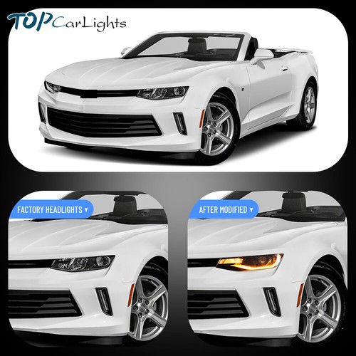 Faros LED VLAND + luces traseras LED rojas para Chevrolet Chevy Camaro 2016-2018 - Imagen 7 de 22